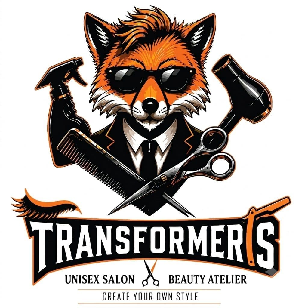 Transformers Salon contact card